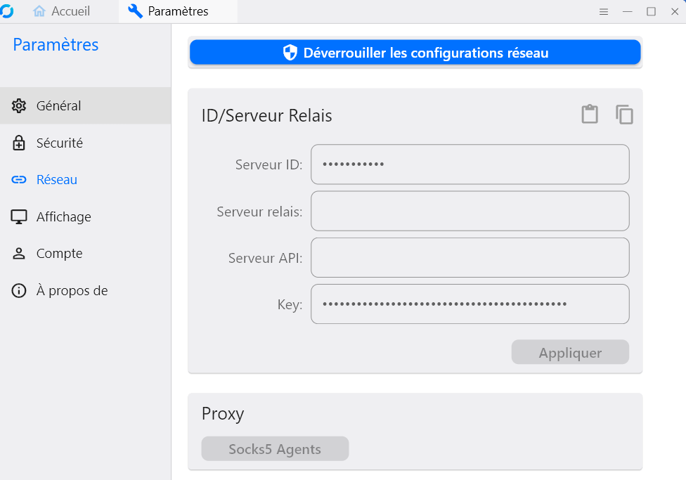 Configuration RustDesk